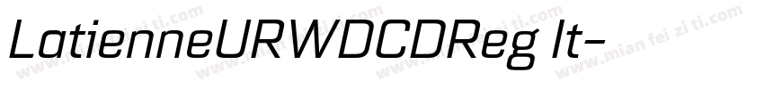 LatienneURWDCDReg It字体转换
